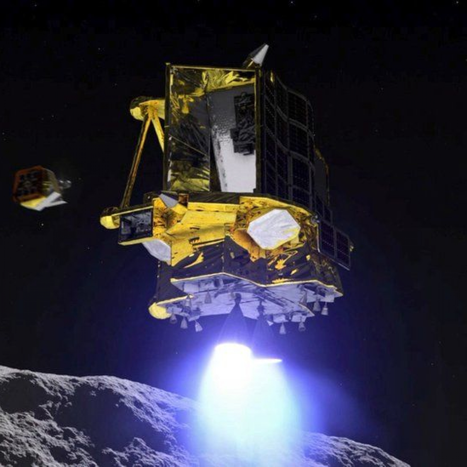Artwork: Jaxa has become the fifth national space agency to land on the Moon
