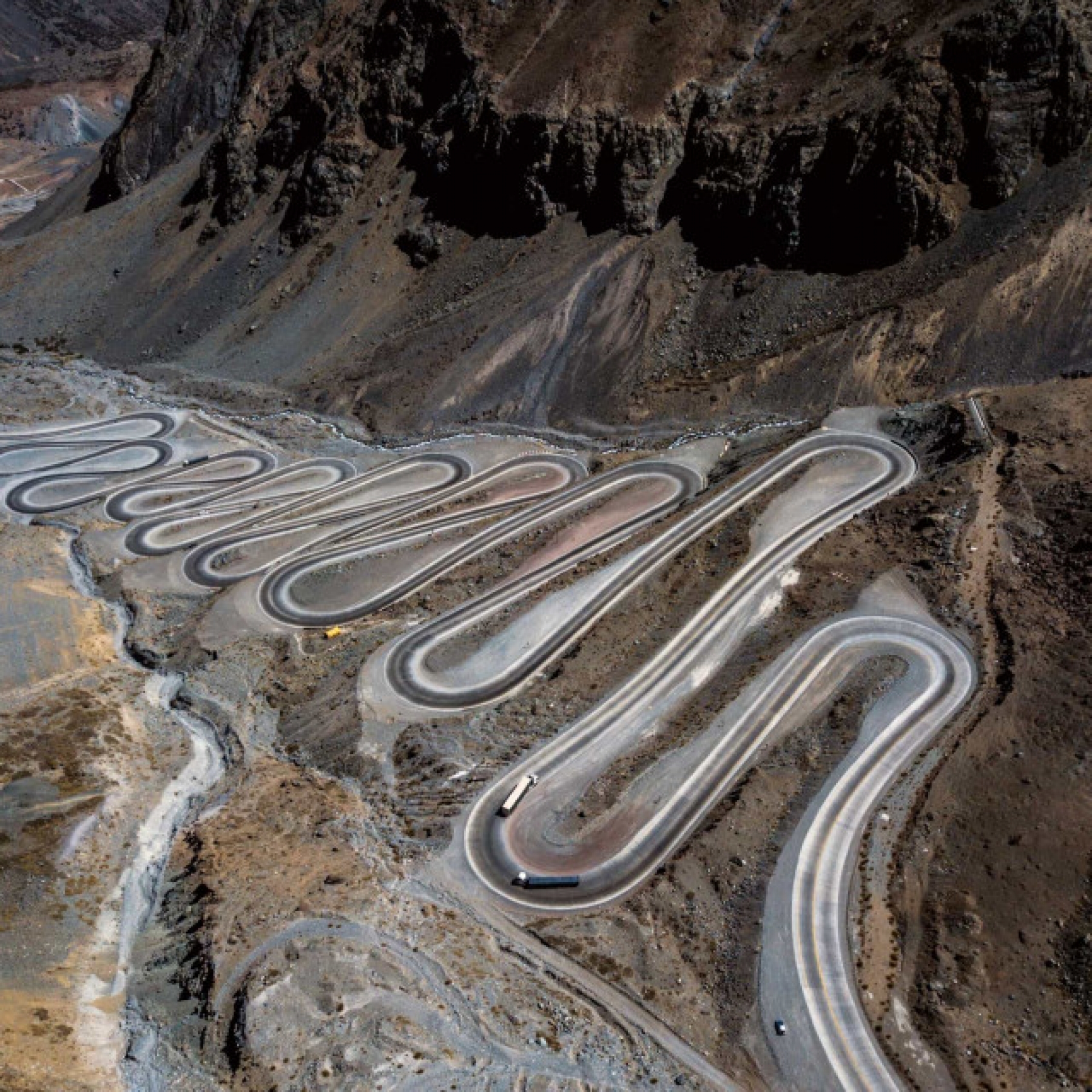 The white-knuckle drive twists along switchbacks and hairpin turns